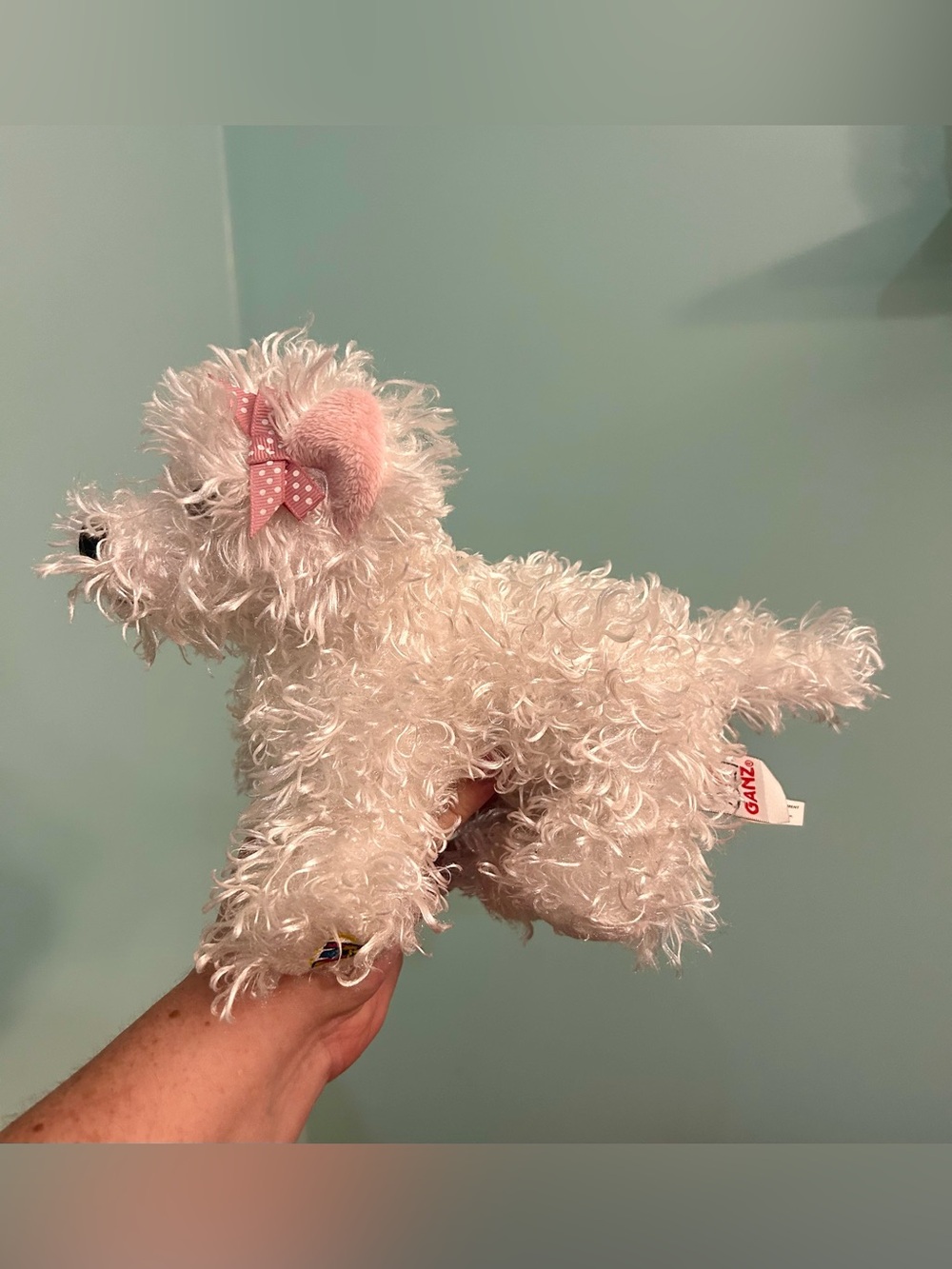 Webkinz Ganz White Terrier Westie Puppy Dog Plush Stuffed Animal No Code